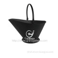 2016 new design metal black coal bucket with golden handle